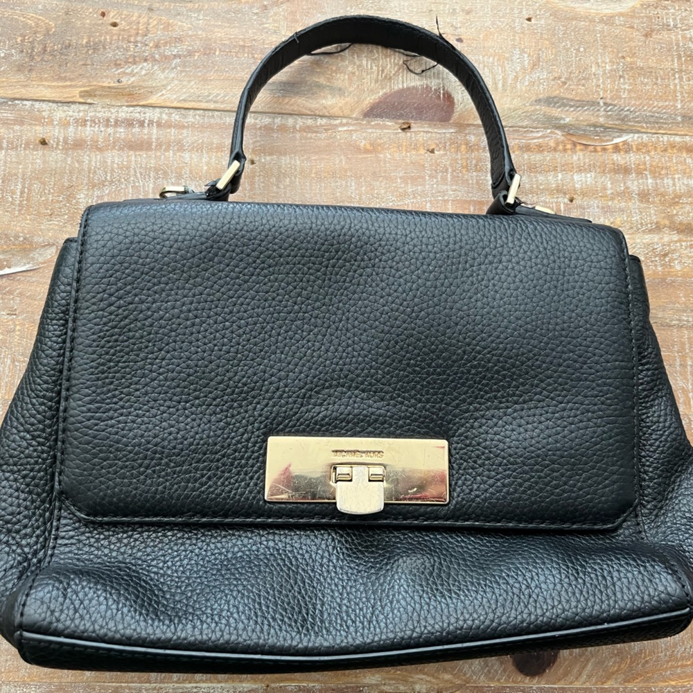 Michael Kors Marlow, Women's Handbag, Black, Leather Good Condition